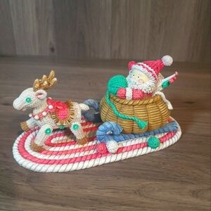 Dior Merchandising LTD DM Vintage 1996 Christmas Knitted Textured Figurine